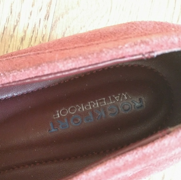 Red Leather Rockport Waterproof Shoes - Picture 4 of 4